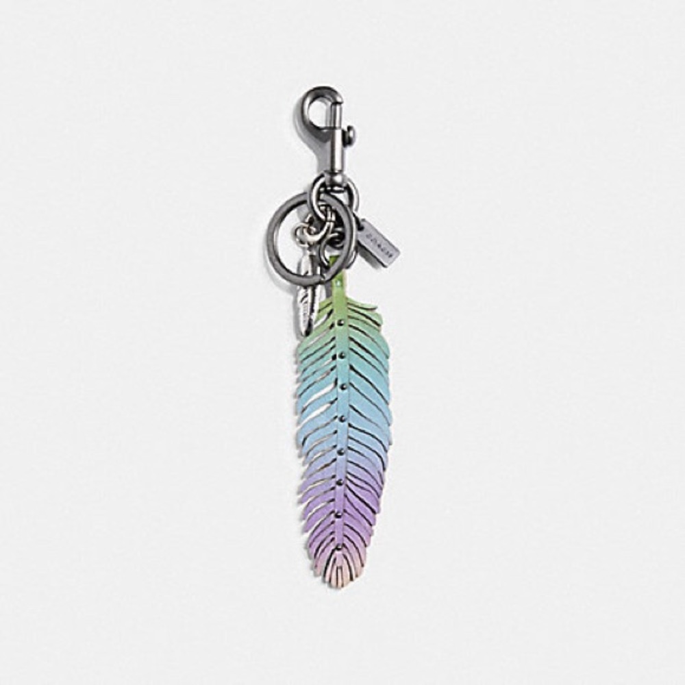 SOLD Coach Ombre Feather Bag Charm